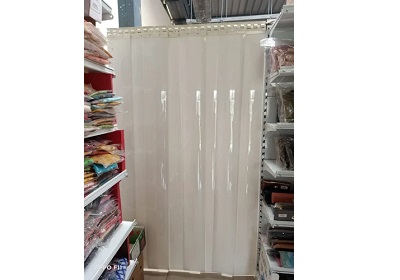 White PVC strip curtain for cold room temperature control in Pune